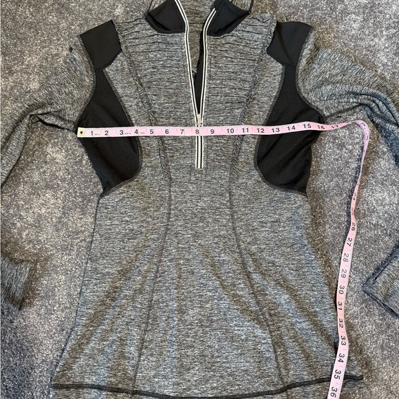 lululemon athletica Run Your Heart Out 3/4 Zip Long Sleeve Top Women Size 6 - Picture 6 of 8